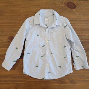Infant Toddler Dinosaur Christmas Holiday Dress Shirt 24 Months Carter's
